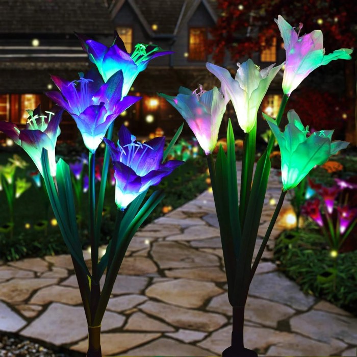 Outdoor solar light decor