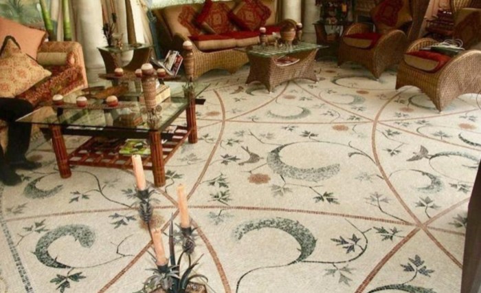 Floor and decor mosaic