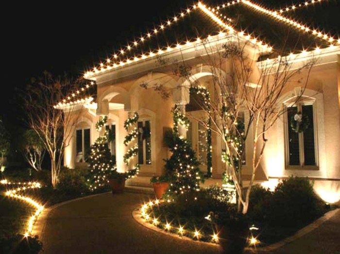 Classy outdoor christmas decor