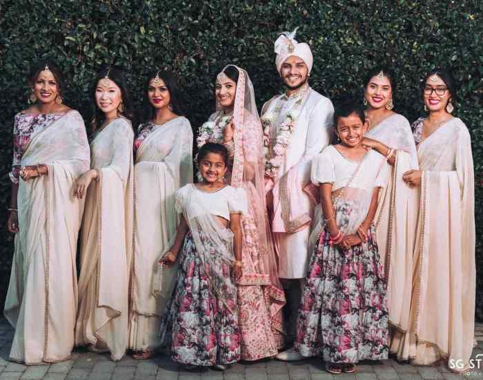 Indian wedding party dress