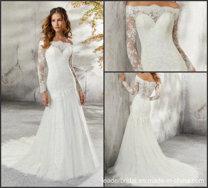 Long sleeves for wedding dress