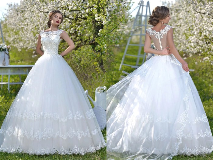 Lace ball gown wedding dresses